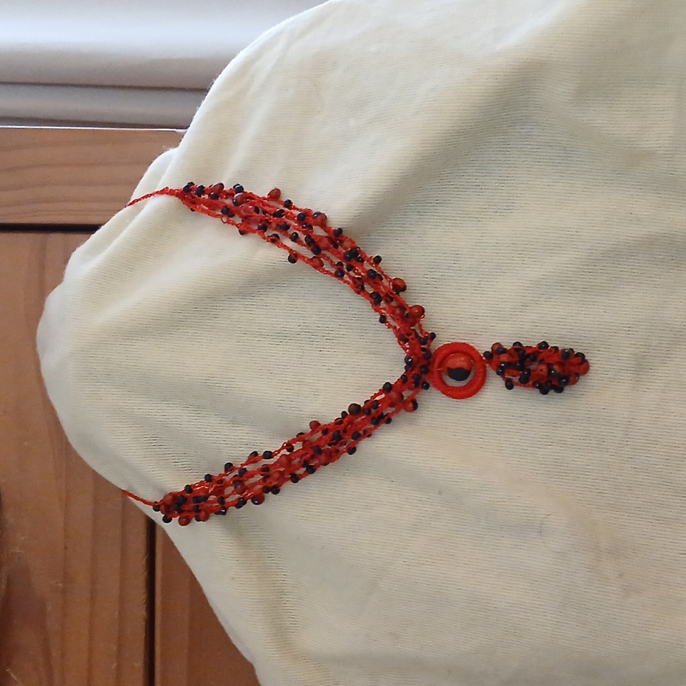 Huayruro crochet Necklace